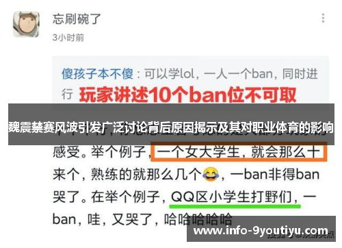 魏震禁赛风波引发广泛讨论背后原因揭示及其对职业体育的影响